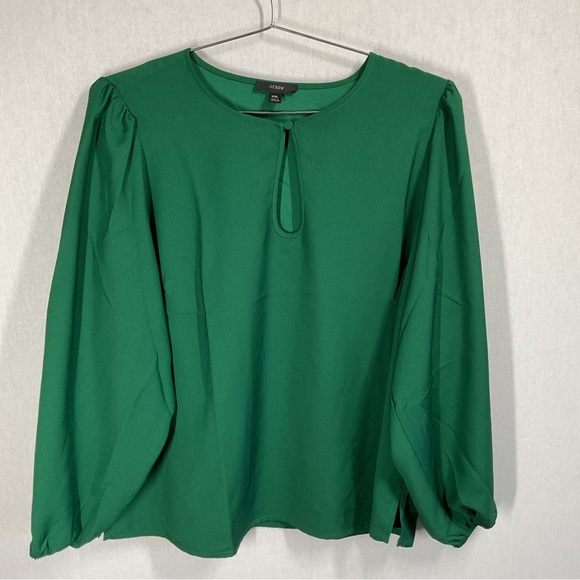 J. Crew Tops - J. Crew Bright Green Blouse in Size XXL